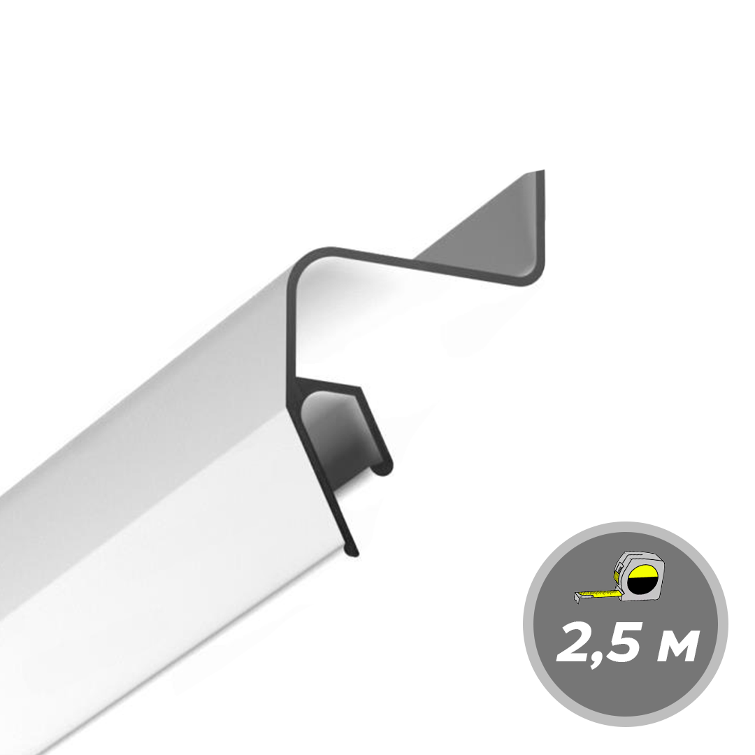 Профиль Alform Parsek ПК 6 Белый без заглушки