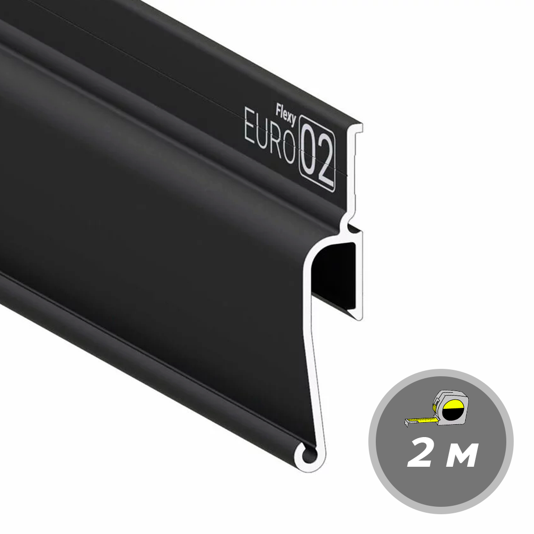 Профиль Flexy EURO 02 Чёрный Теневой ПФ 7206