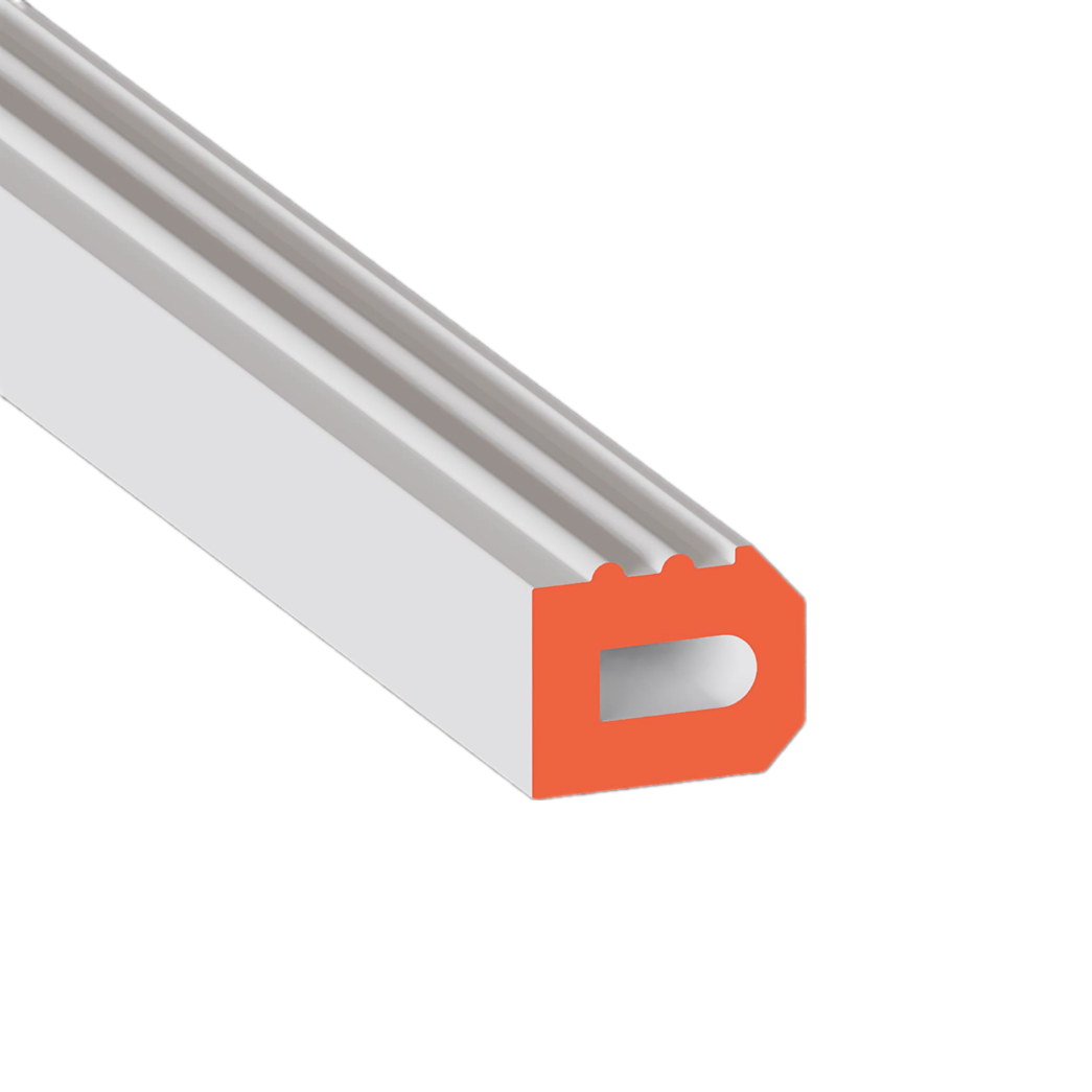 Вставка Flexy PVC BRUS 02 мм Белая мягкая 1м