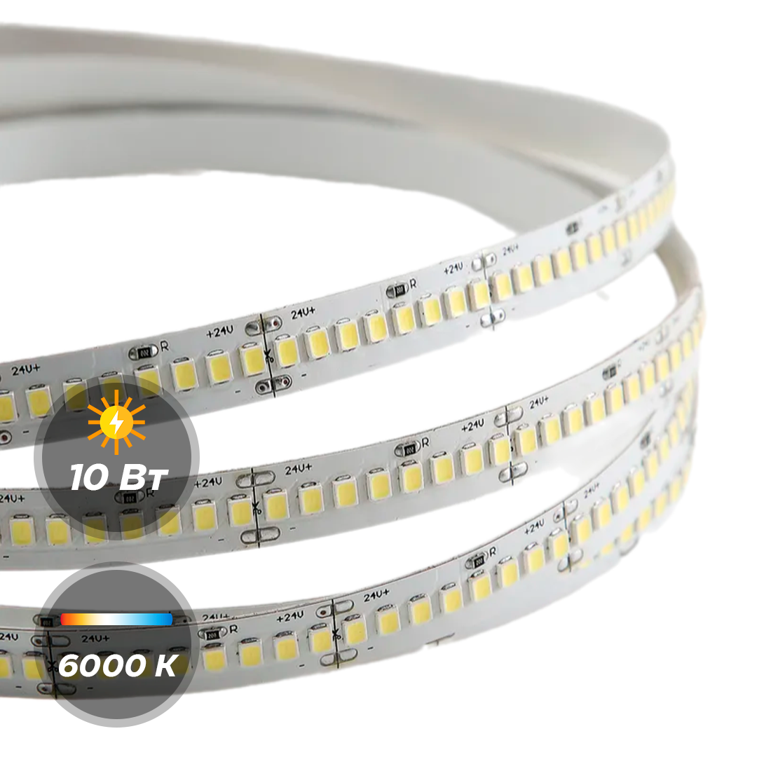 Светодиодная лента LEDS POWER 24В 10,0W 112 диода/м 6000К 5м