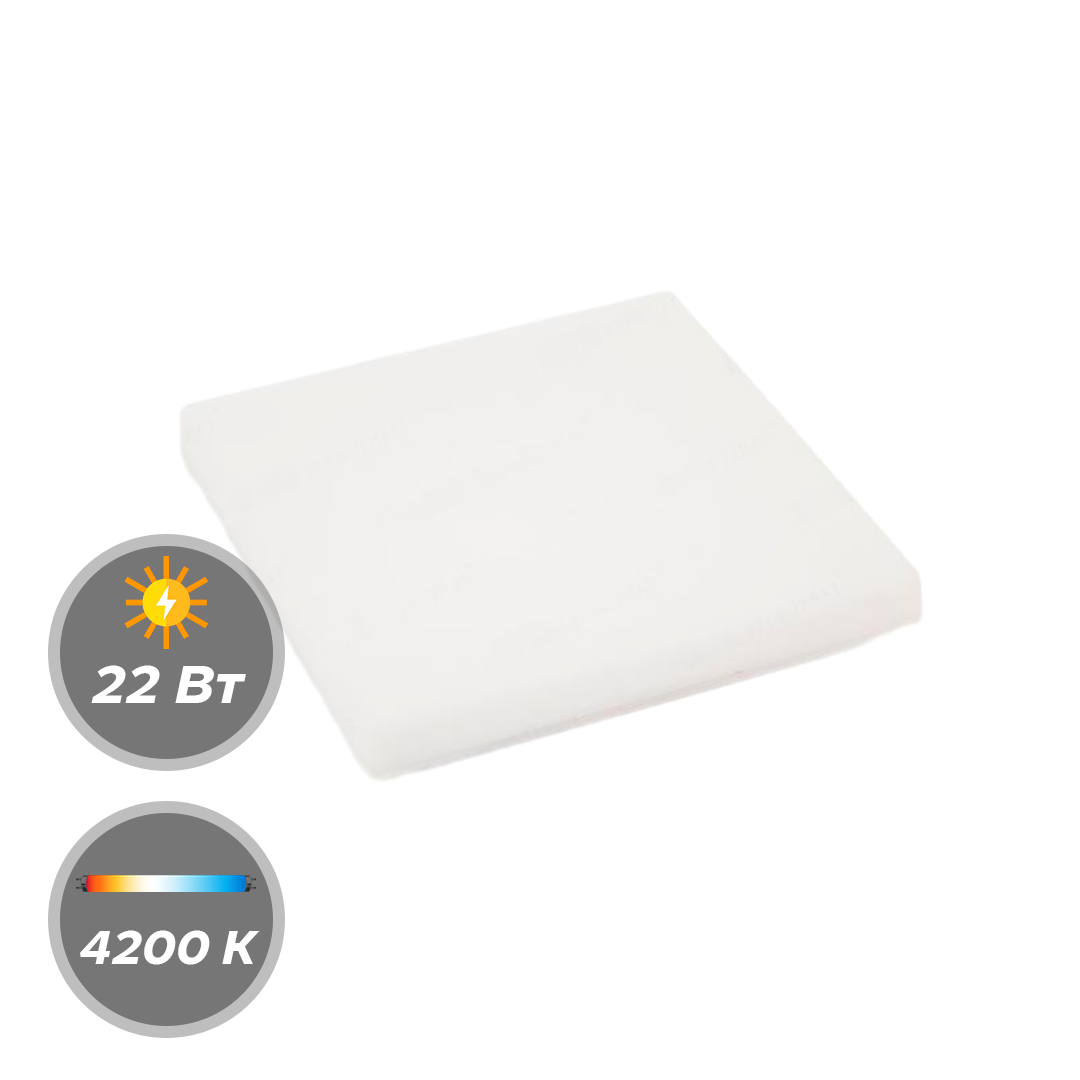 Панель LED EKS LOFT 22W 4200К квадратная