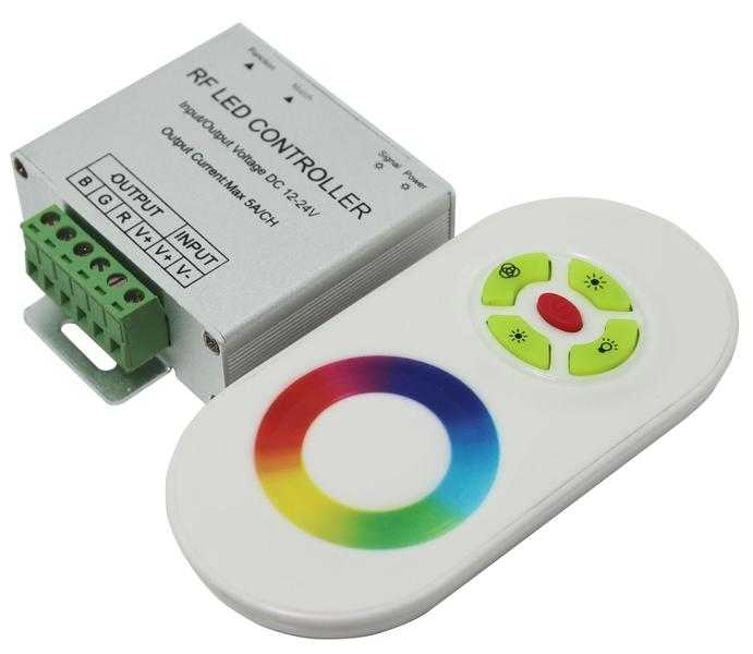 Контроллер RGB TOUCH 18А 12V/24V 216W/432W для светодиодной ленты