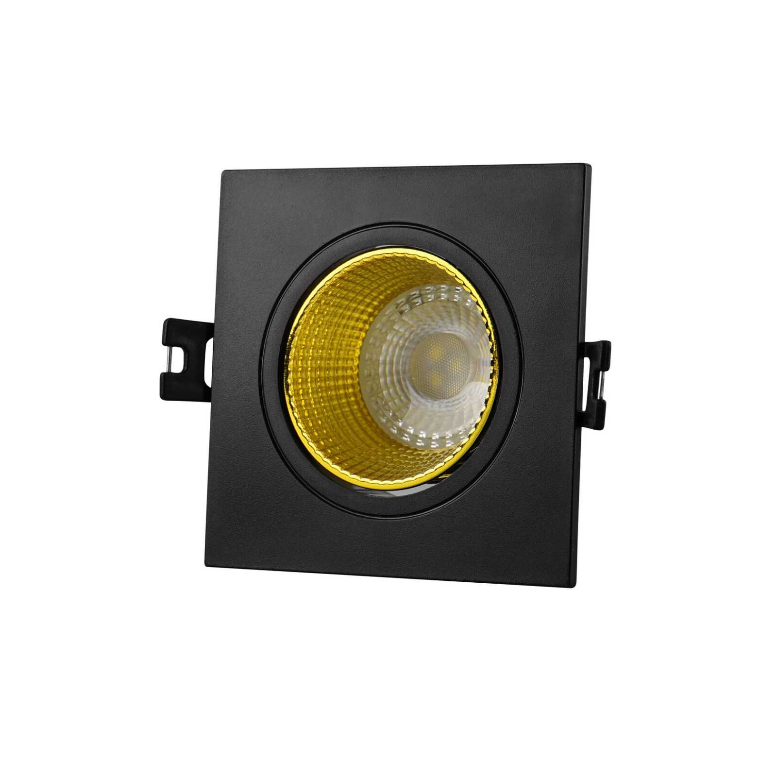 Светильник Denkirs DK3071-BK+YE точечный встраиваемый