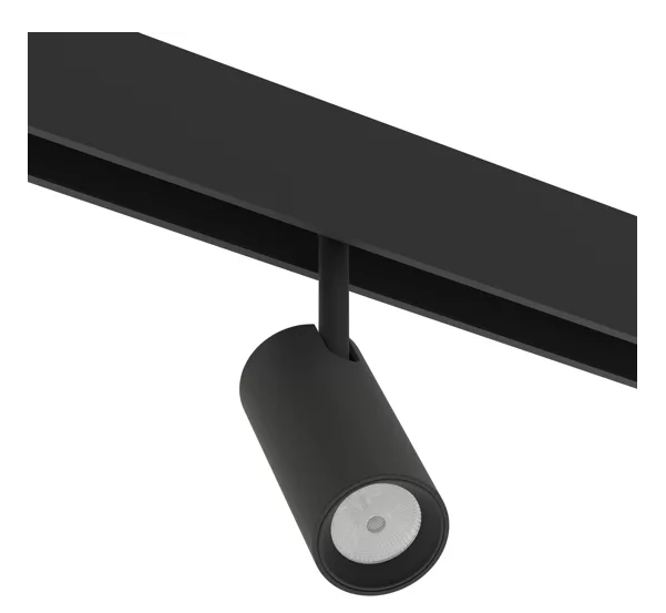 Светильник SPOT MAGNETIC S15 48V 7W 24° CRI90 OSRAM 3000К, 4000K | Черный корпус D35х80mm трековый