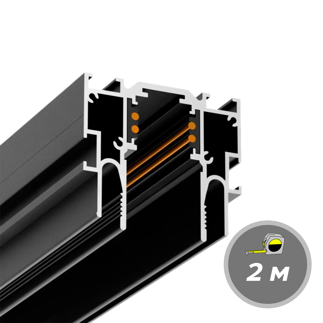 Профиль LumFer Clamp Track 23 Чёрный AX-5089 комплект