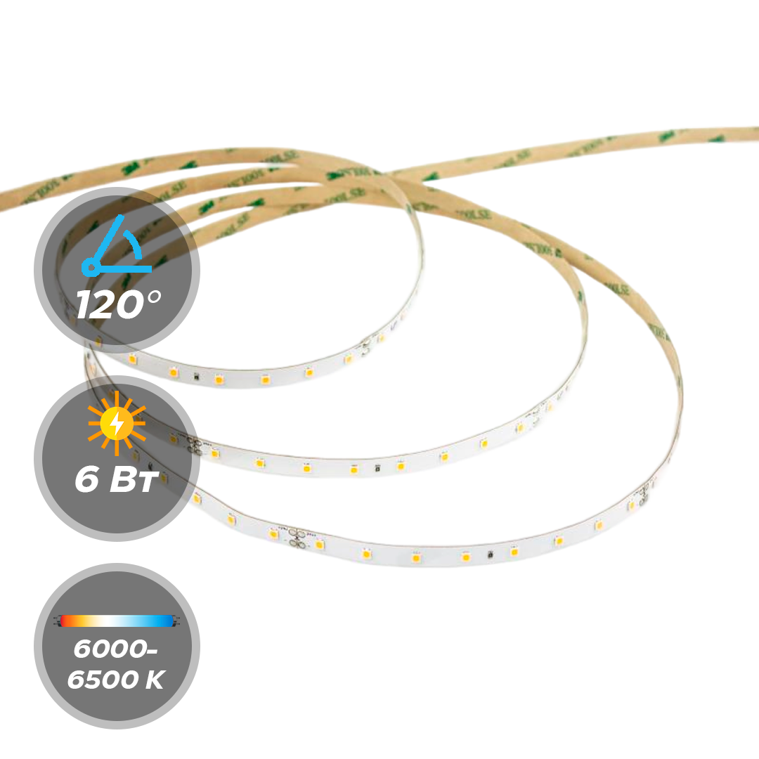 Светодиодная лента LEDS POWER 24В 6,0W 64 диода/м серия LUX160 5м