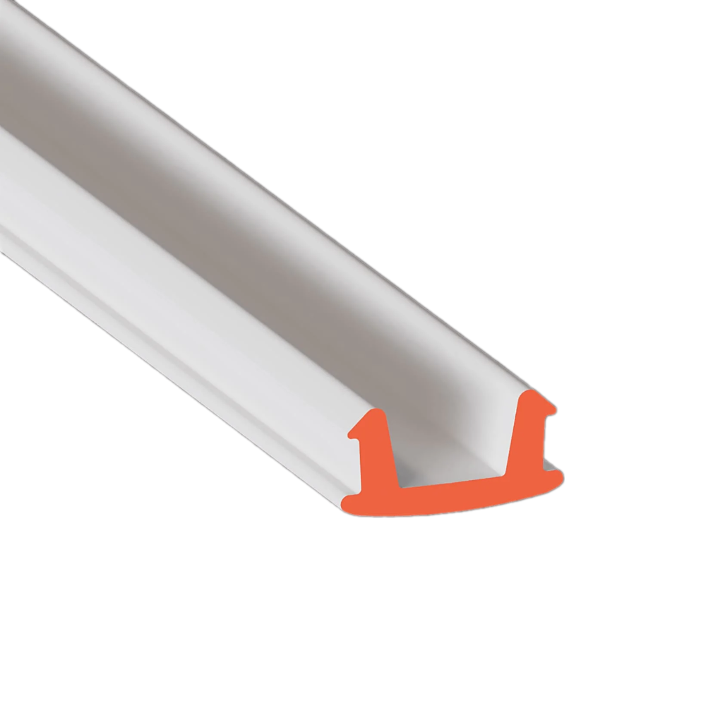 Вставка Flexy PVC 8 мм Белая мягкая 1м