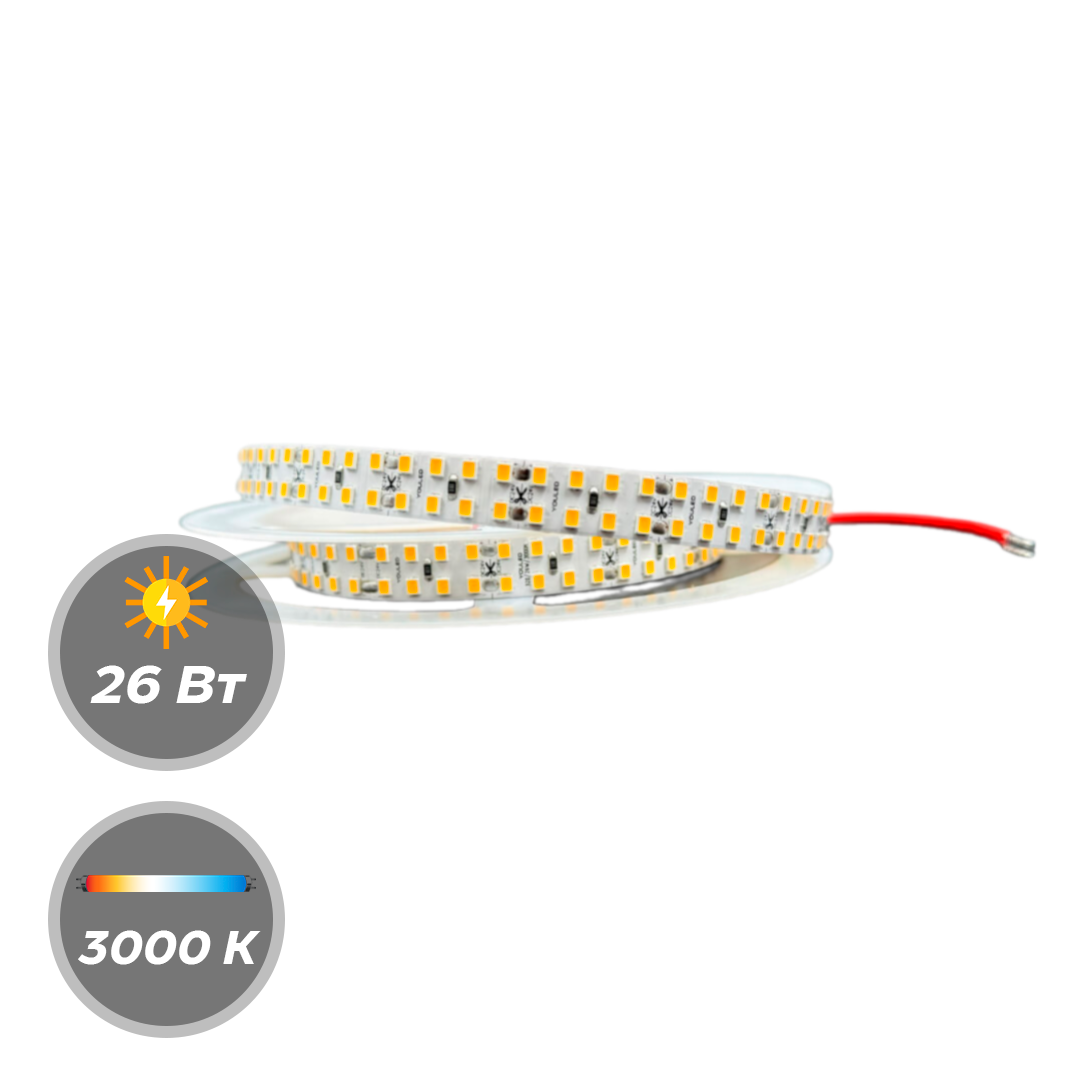 Светодиодная лента 24 В двухрядная YouLED 26w 320d 5м