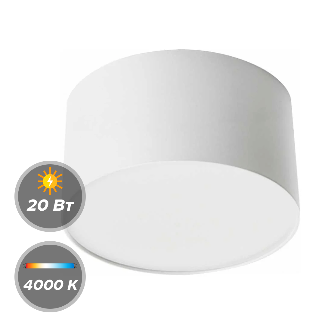 Панель LED 20W 4000К Круглая HANDY Белая