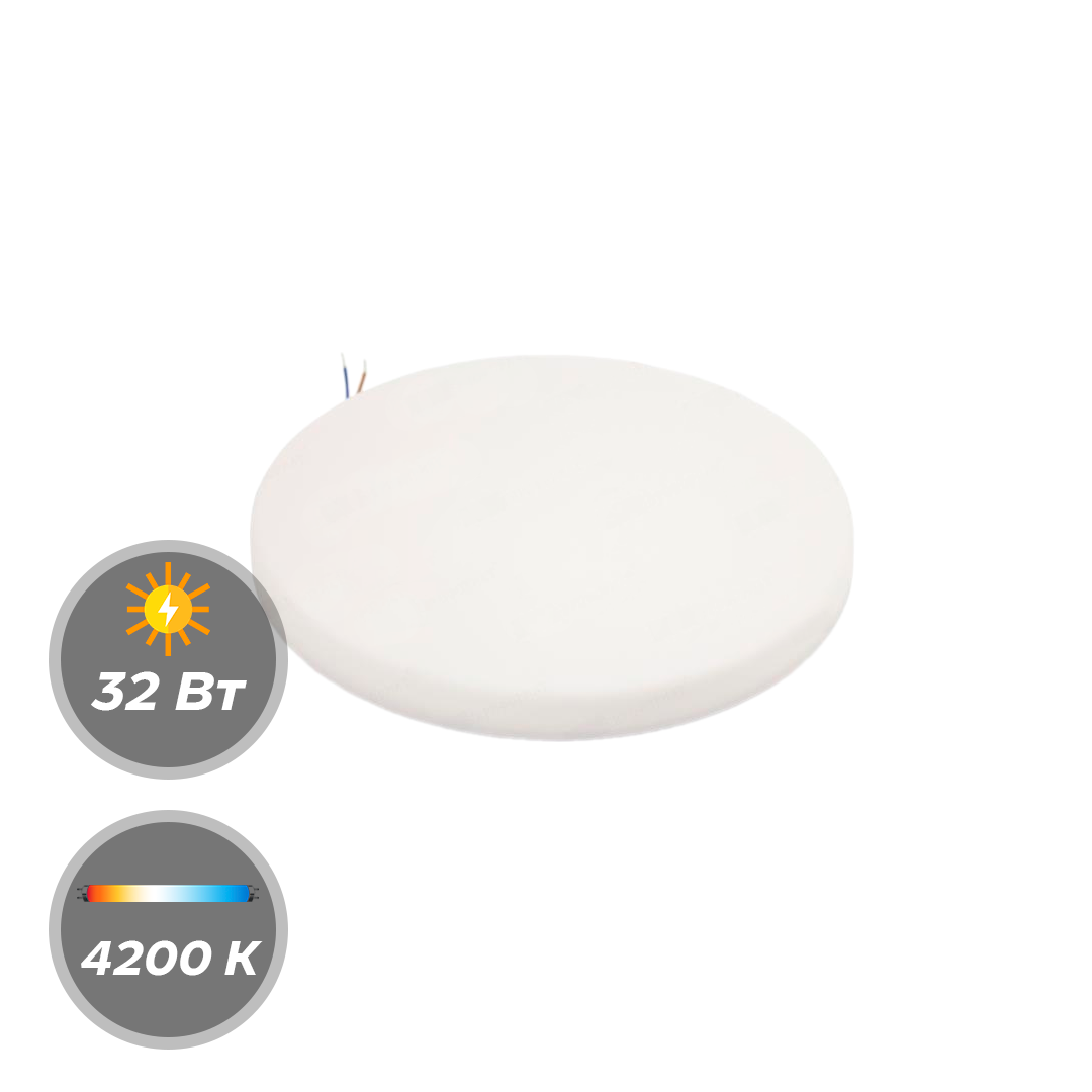 Панель LED EKS LOFT 32W 4200К круглая