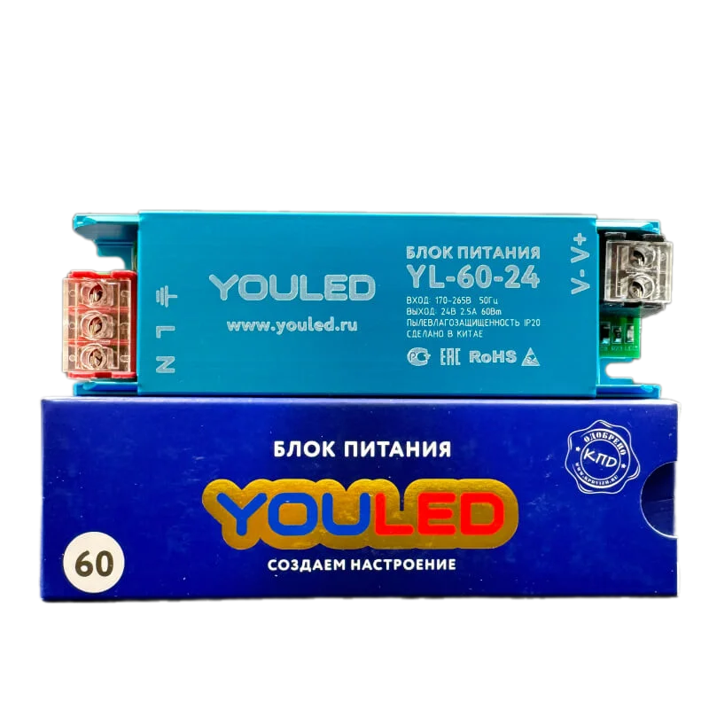 Блок питания 24 В 60Вт YL-60-24