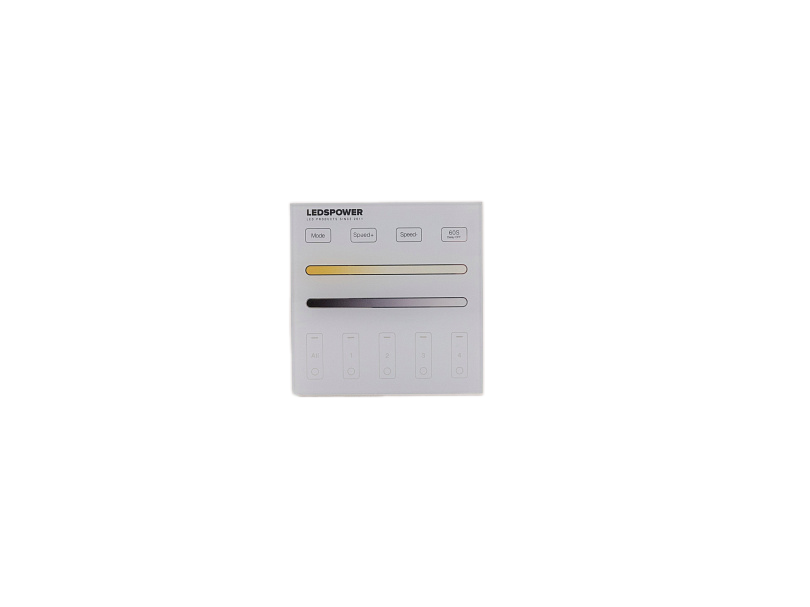 Сенсорная панель управления SMART&EASY DIM&CCT на 4 зоны WR02 RF