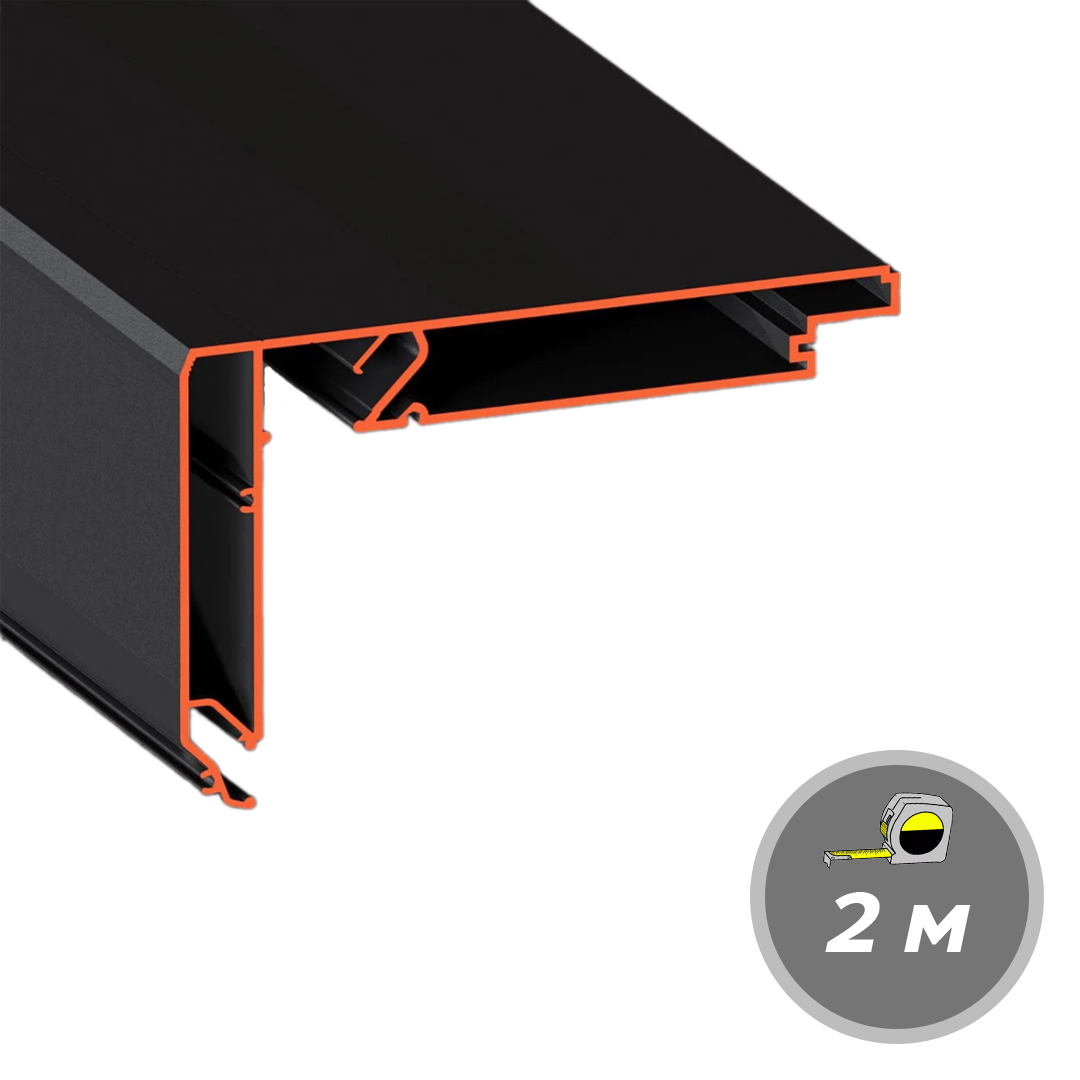 Профиль Flexy STANDART02 60 LED Черный ПФ 11312