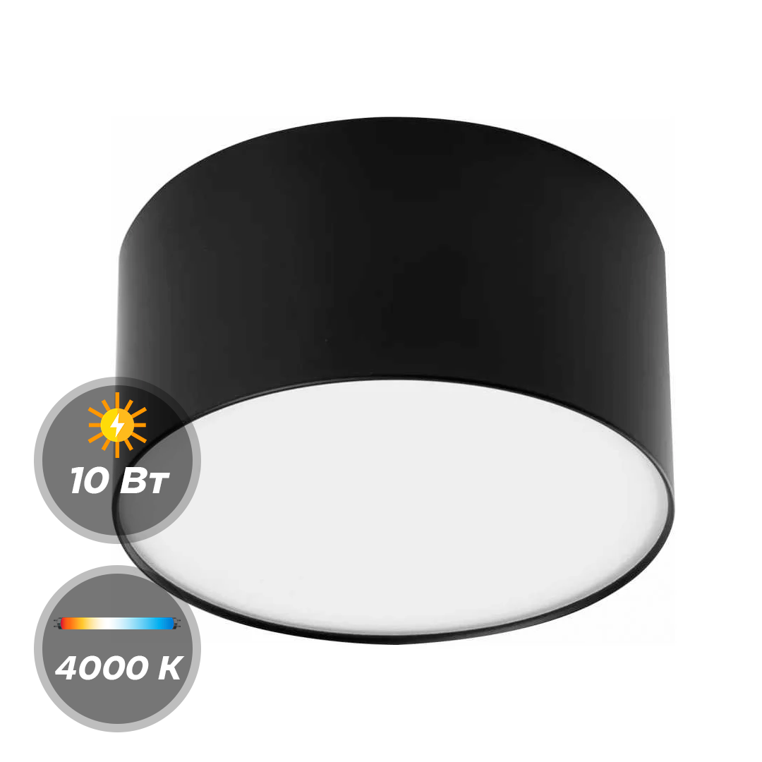 Панель LED 10W 4000К Круглая HANDY Черная