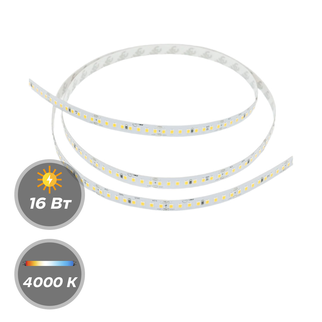 Светодиодная лента М1LIGHT LUX+4L 2835 16W 24В 176LED/m 2560LM/m 4000К, 6000К 5м