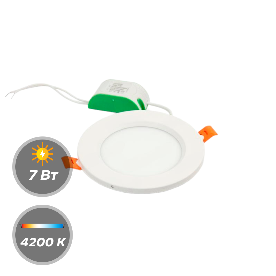 Панель LED EKS CLASSIC 7W 4200К круглая