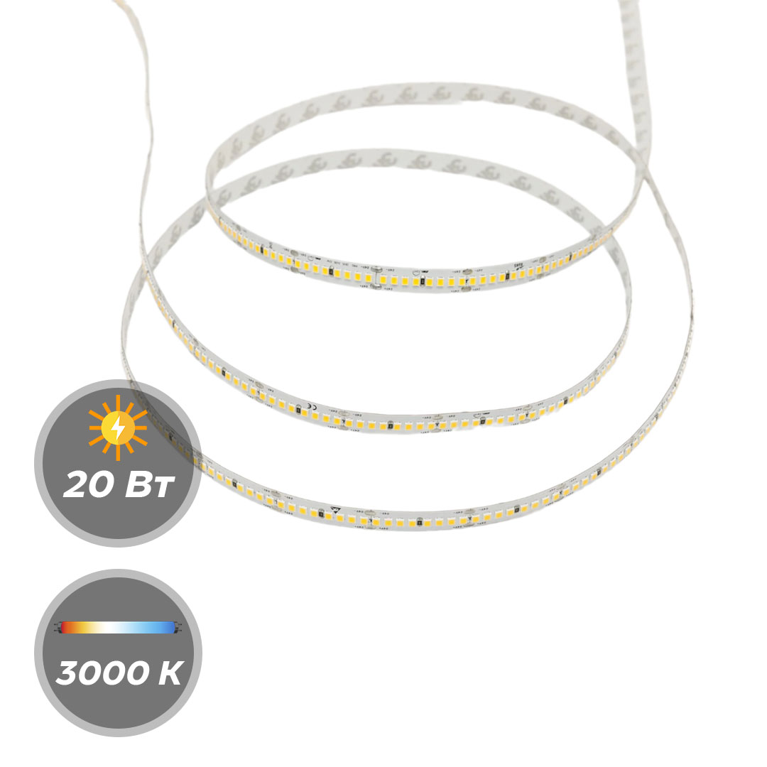 Светодиодная лента М1LIGHT PRO new 2835 20W 24В 240LED/m 2800LM/m 3000К,4000К, 6000К 5м