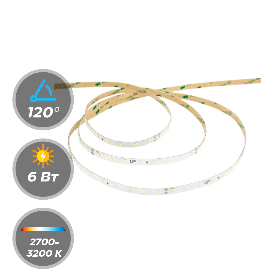 Светодиодная лента LEDS POWER 24В 6,0W 64 диода/м серия PRO140 5м
