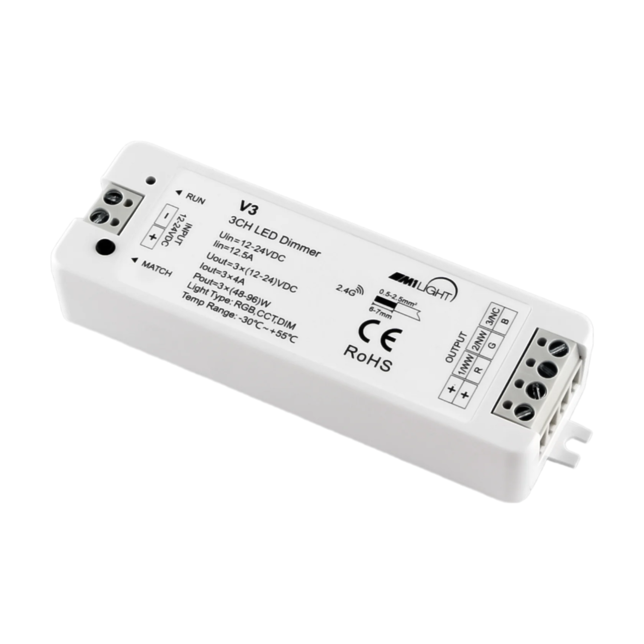 Контроллер 12-24 В М1Light RGB/CCT 3*4А к пульту V3