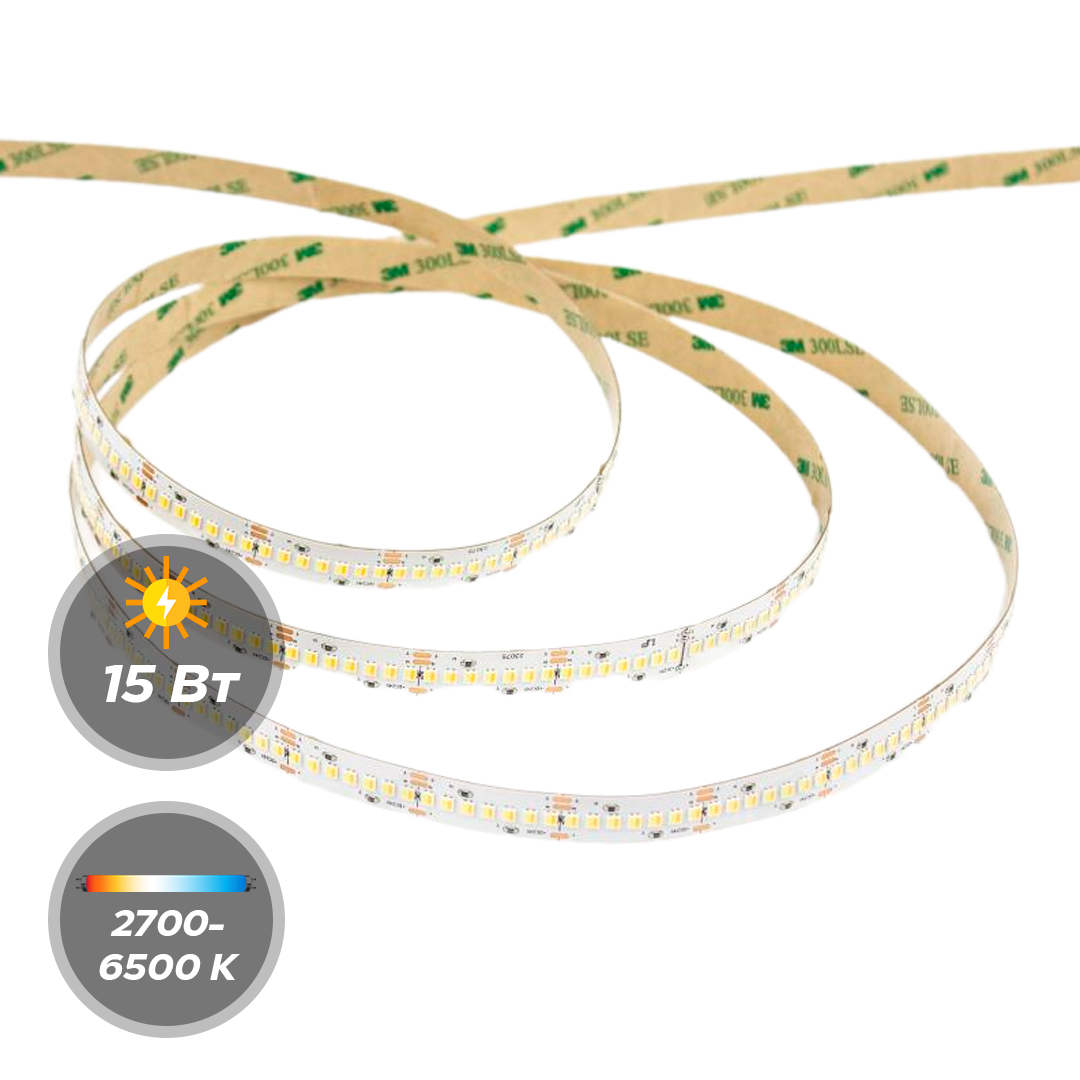 Светодиодная лента LEDS POWER 24В (max 30W) 476 диодов/м CCT 5м