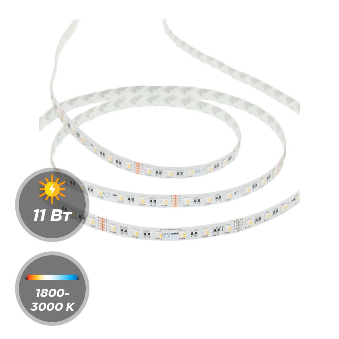 Светодиодная лента М1LIGHT PRO CCT 2216 11W 24В 224LED/m 1760LM/m 1800-3000K 5м