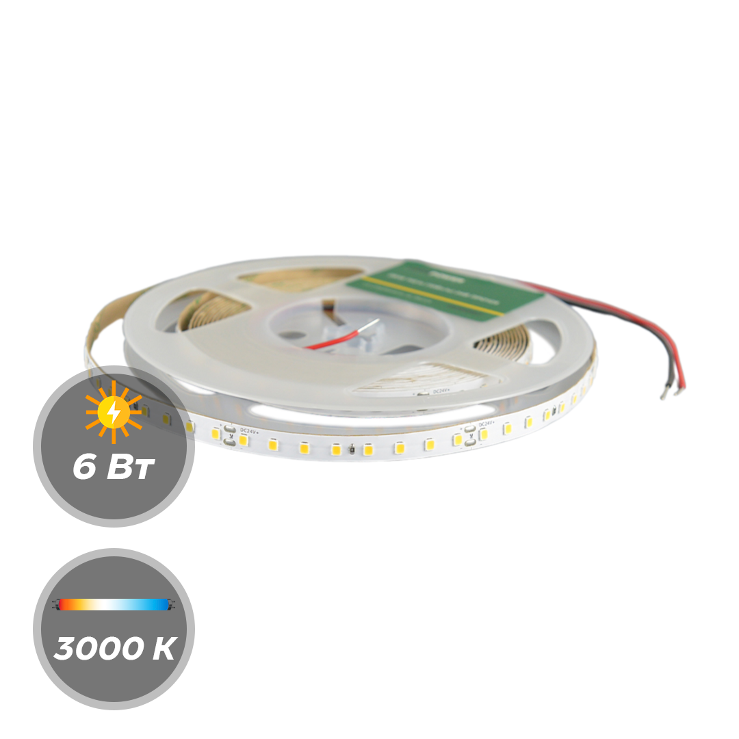 Светодиодная лента LEDS POWER 24В 6,0W 64 диода/м 3000К 5м