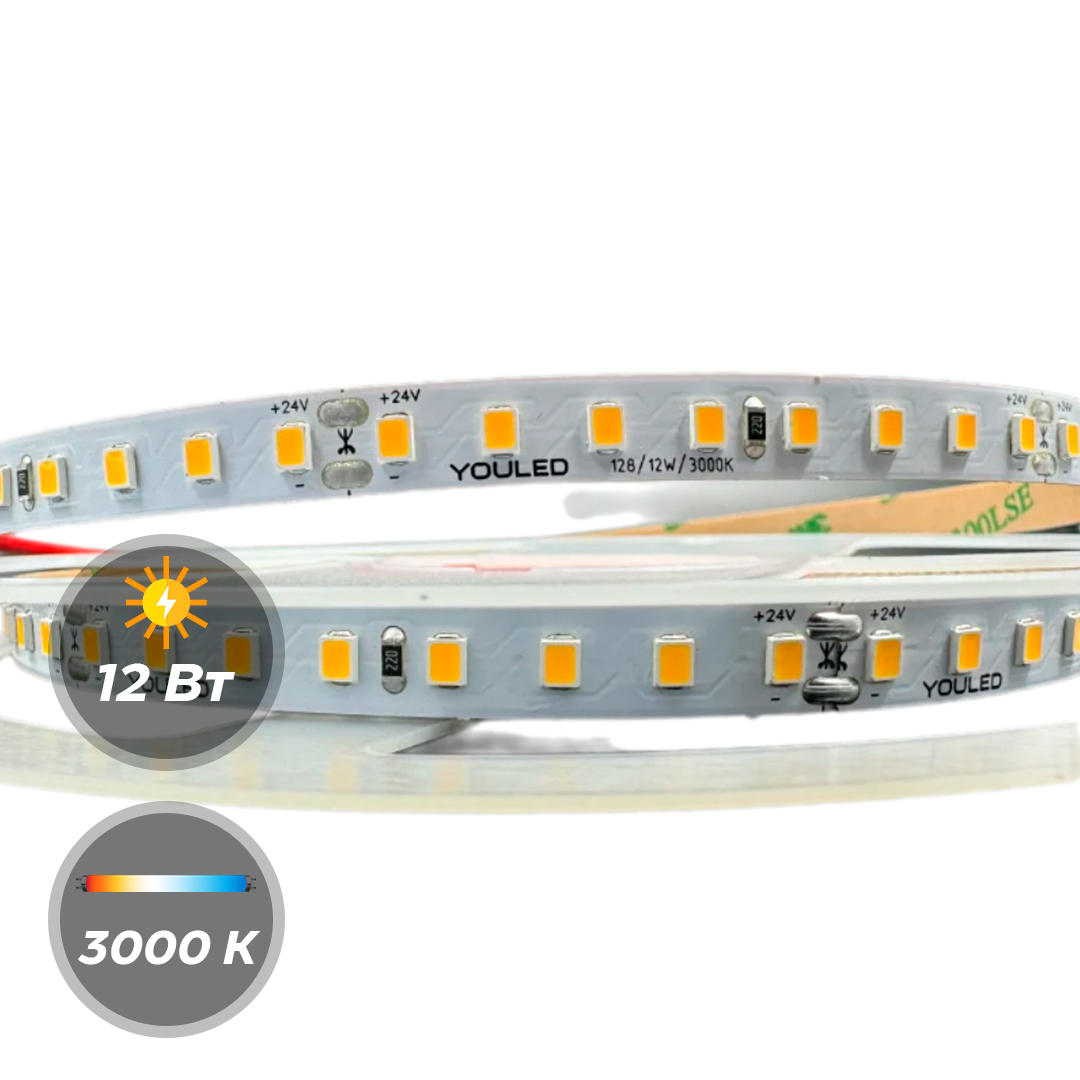 Светодиодная лента 24 В YouLED 12w 128d 5м