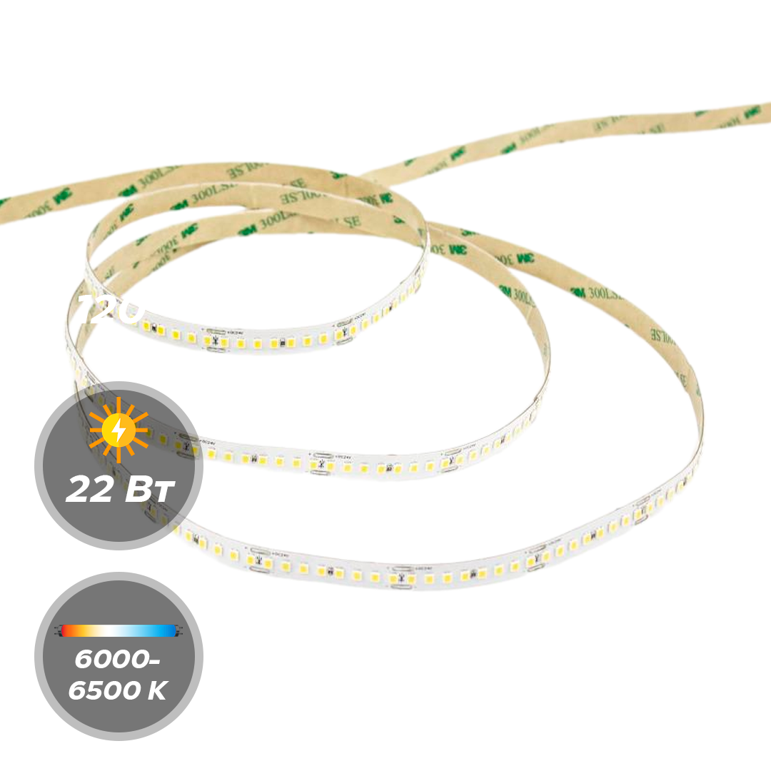 Светодиодная лента LEDS POWER 24В 22,0W 240 диодов/м серия PRO140 5м