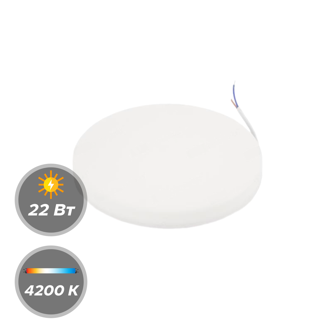 Панель LED EKS LOFT 22W 4200К круглая