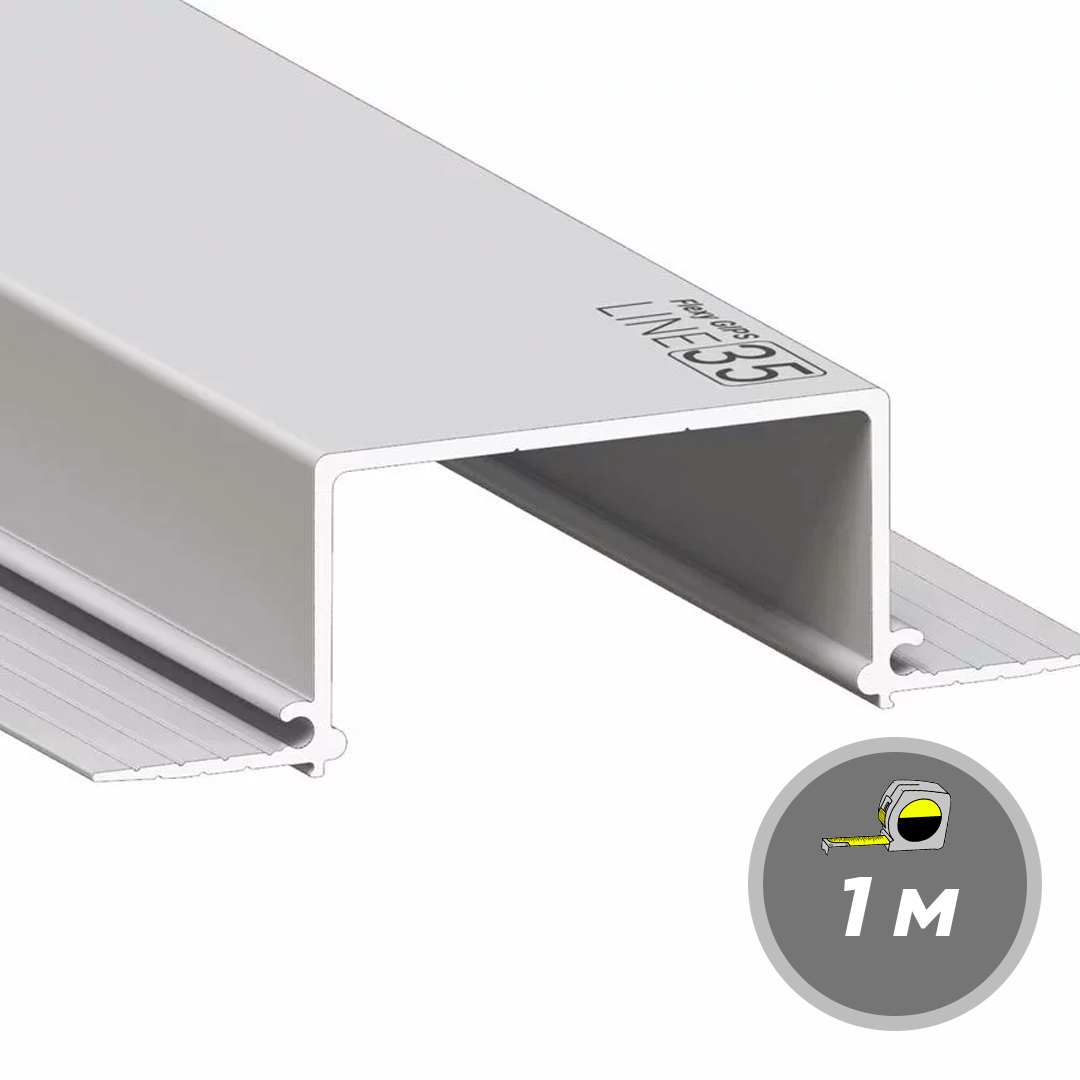 Профиль Flexy GIPS LINE 35 Неокрашенный ПФ 8605