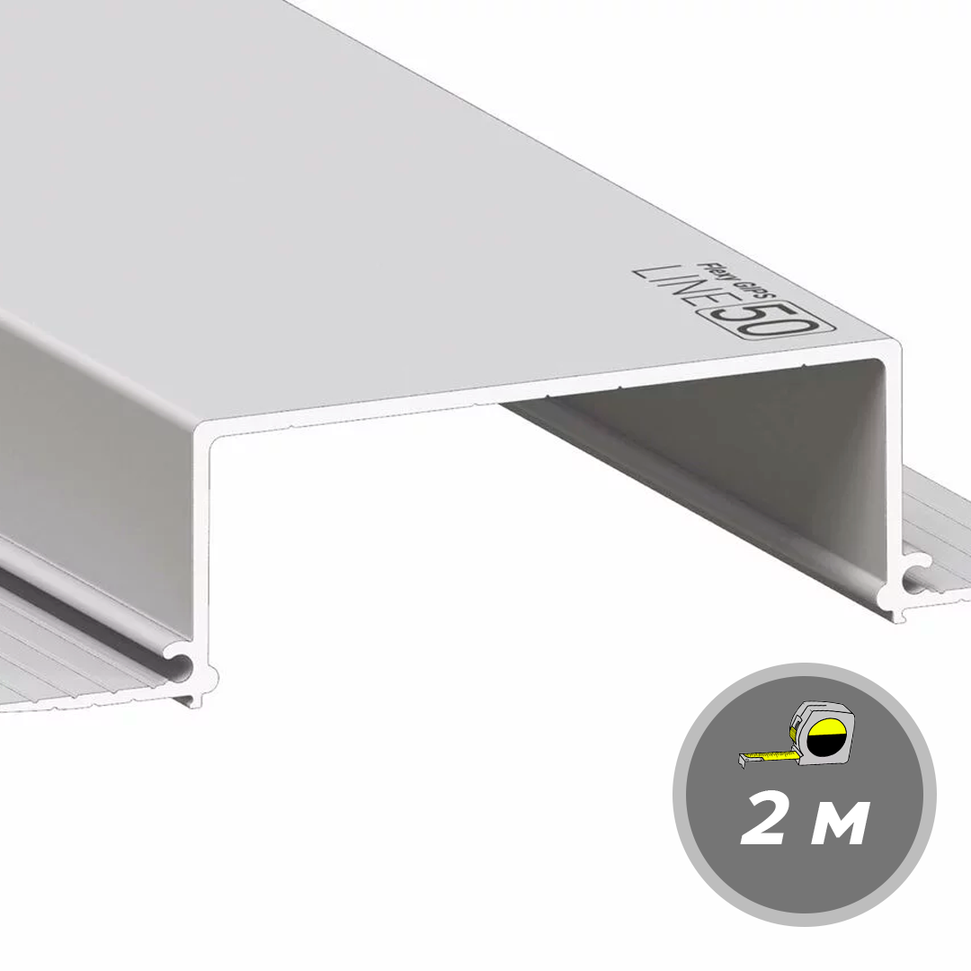 Профиль Flexy GIPS LINE 50 Неокрашенный ПФ 8606