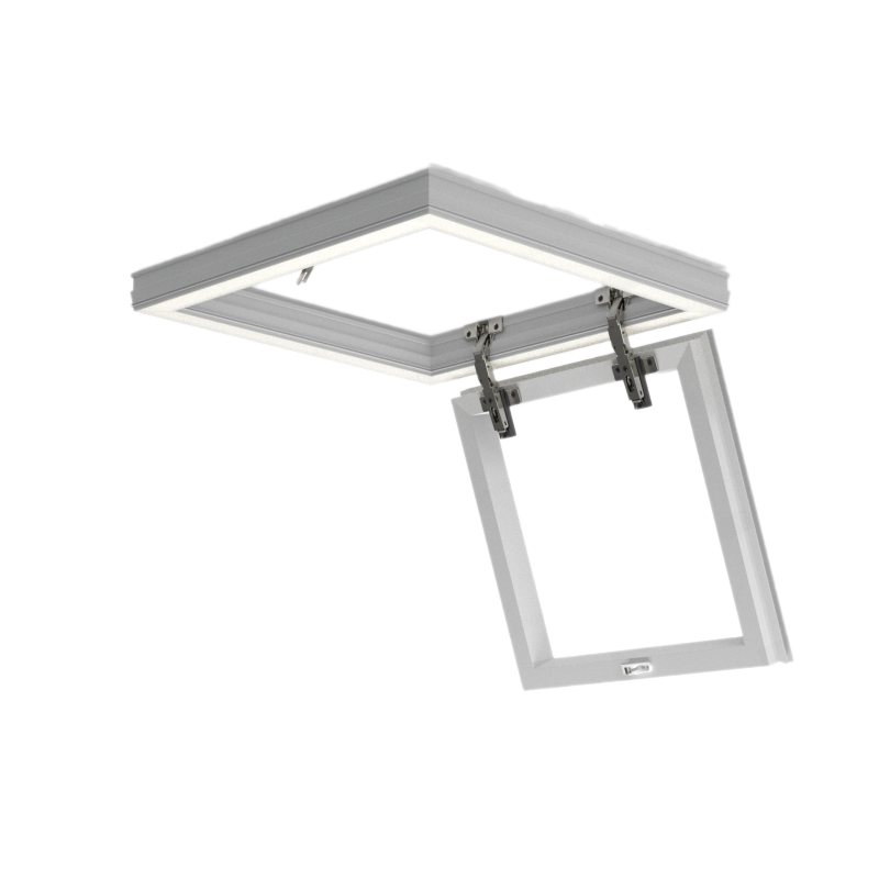 Люк 60x120 см со световым контуром окрашенный