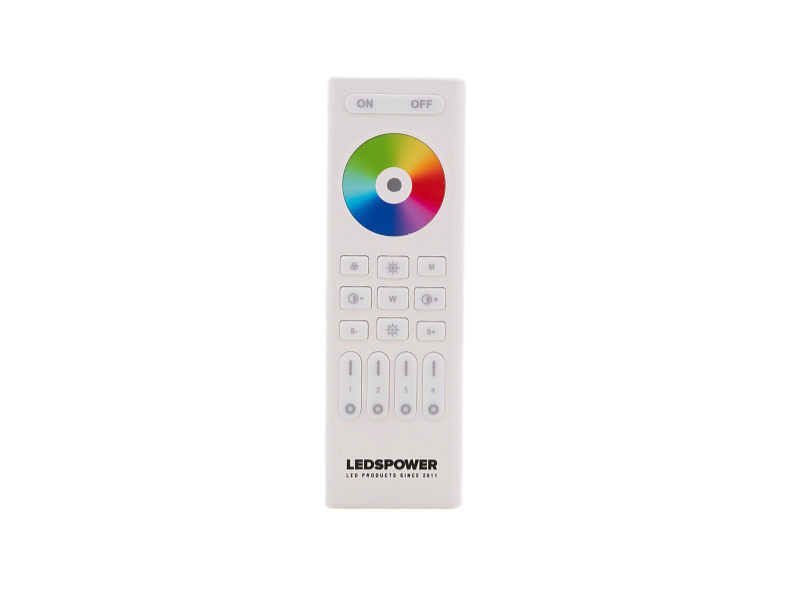 Пульт RGB Leds Power SMART&EASY RGB/RGBW/RGBCCT на 4 зоны RC03RF белый