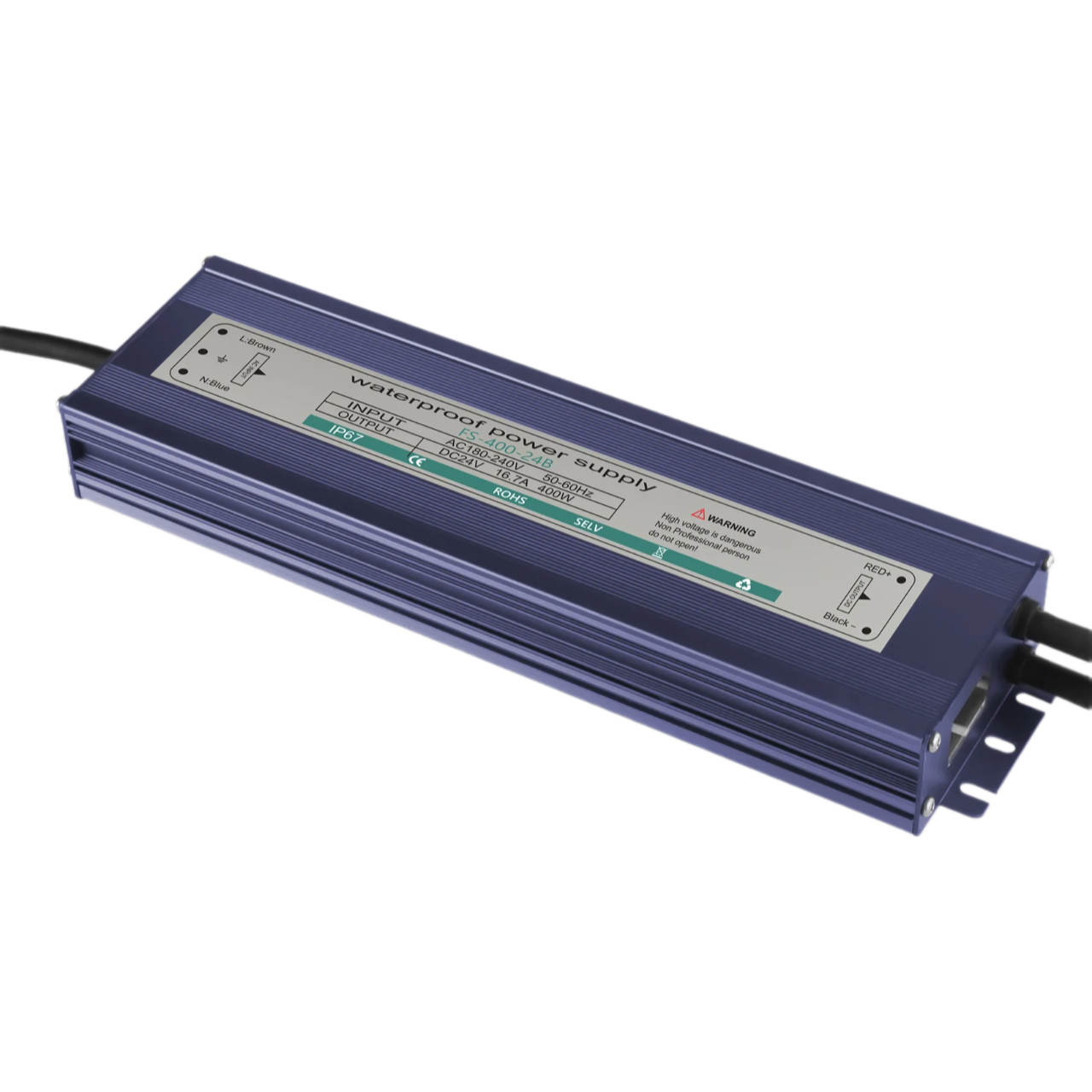Блок питания 400W-24V влагозащищенный M1Light LCD IP67
