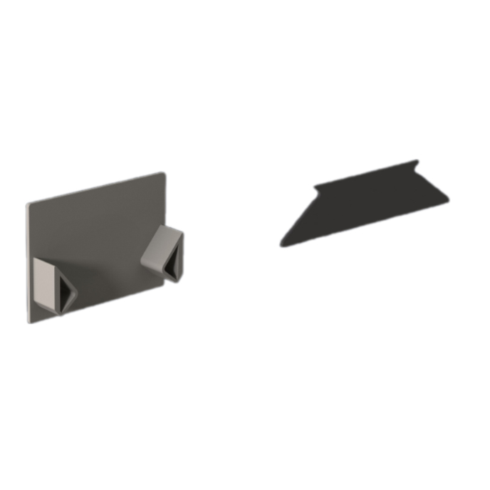 Заглушка Alform X Line ПВХ 3D Траск X 25 прямая