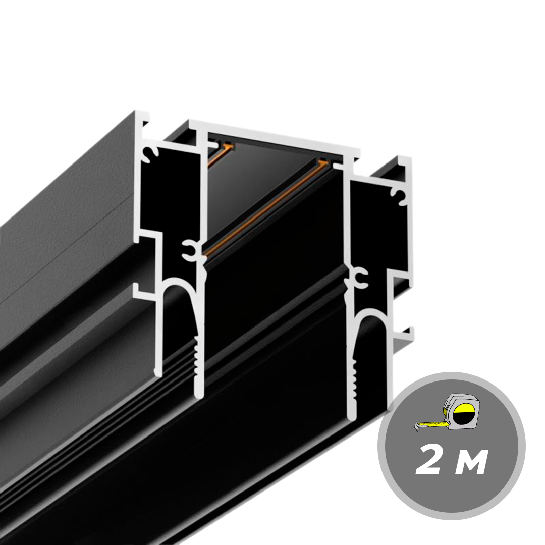 Профиль LumFer Clamp Track 25 Черный AX-5090 комплект