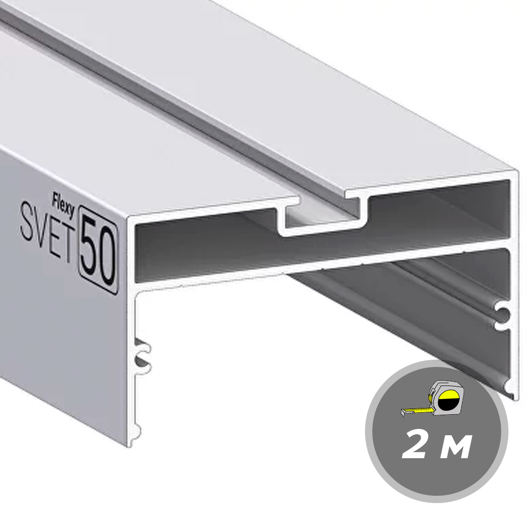 Профиль Flexy SVET 50 Белый Световые Линии ПФ 2682