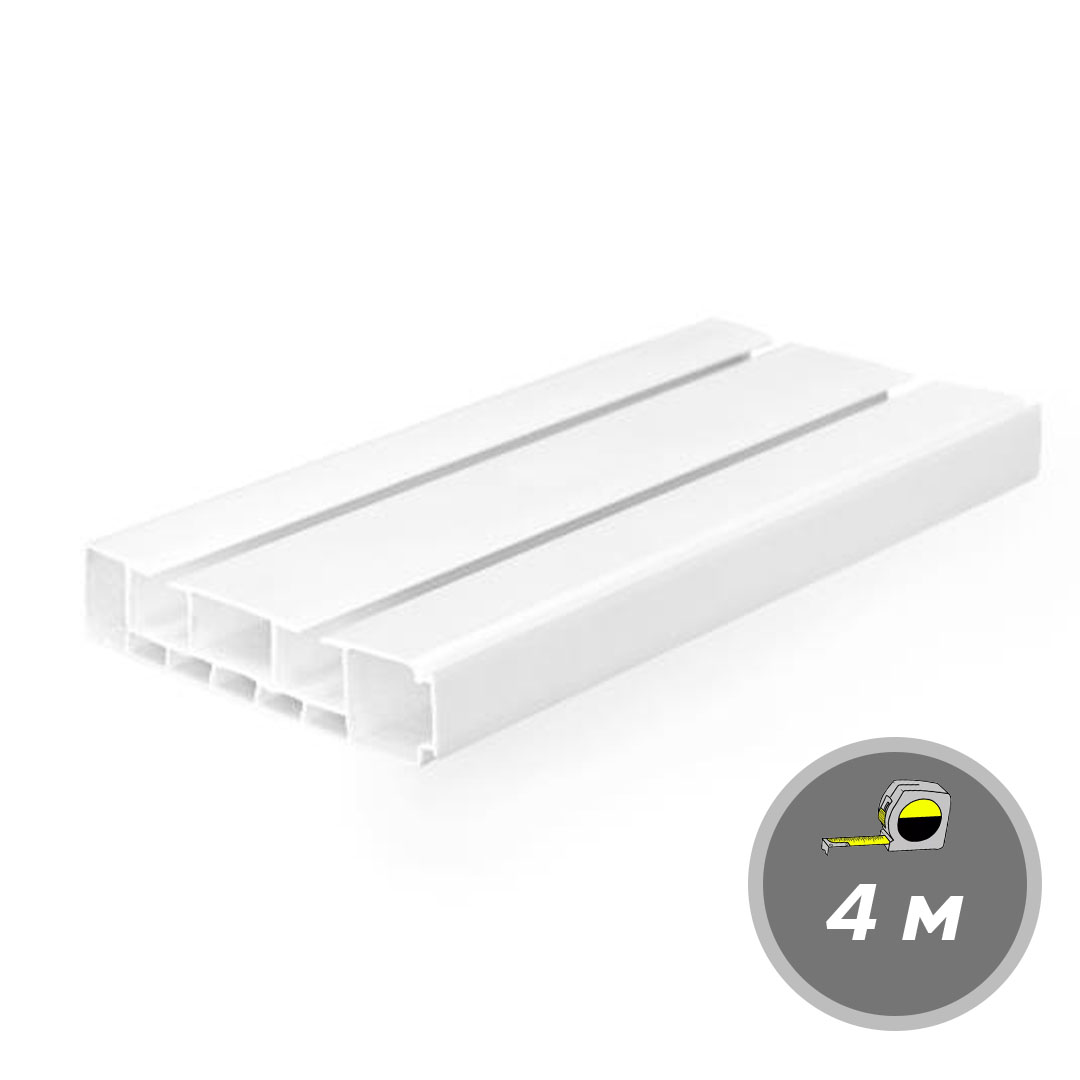 Гардина Legrand белая 4,0м (Стандарт) двухполосная