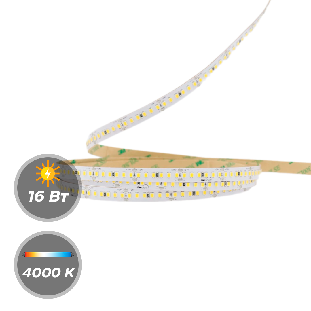 Светодиодная лента М1LIGHT PRO 2835 16W 24В 180LED/m 2080LM/m 4000К, 6000К 25м